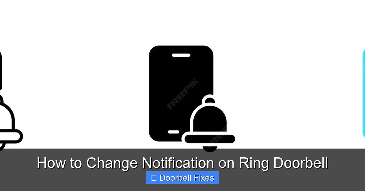 How to Change Notification on Ring Doorbell