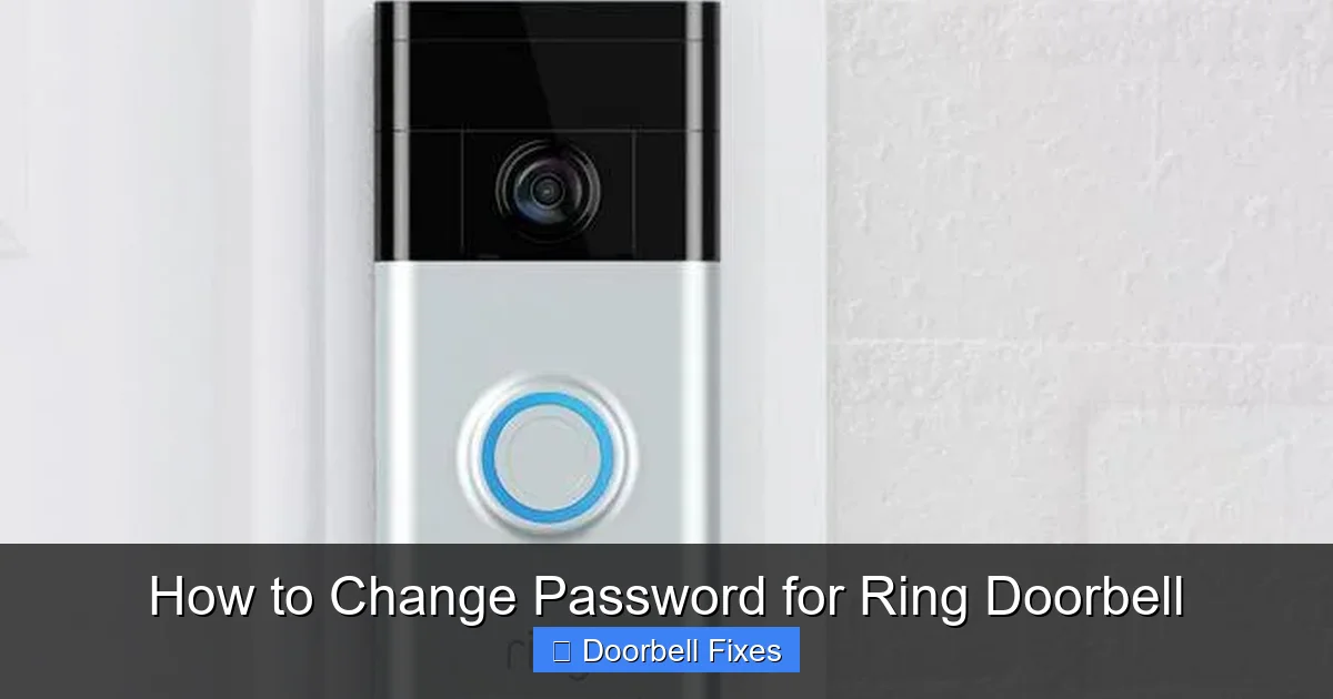 How to Change Password for Ring Doorbell