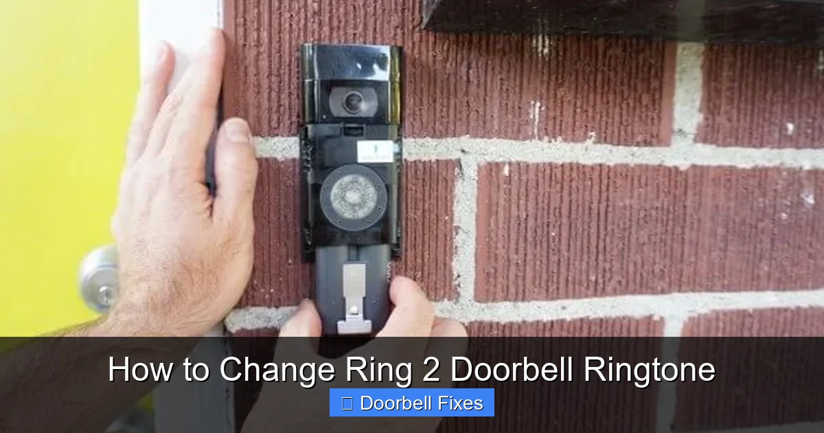 How to Change Ring 2 Doorbell Ringtone
