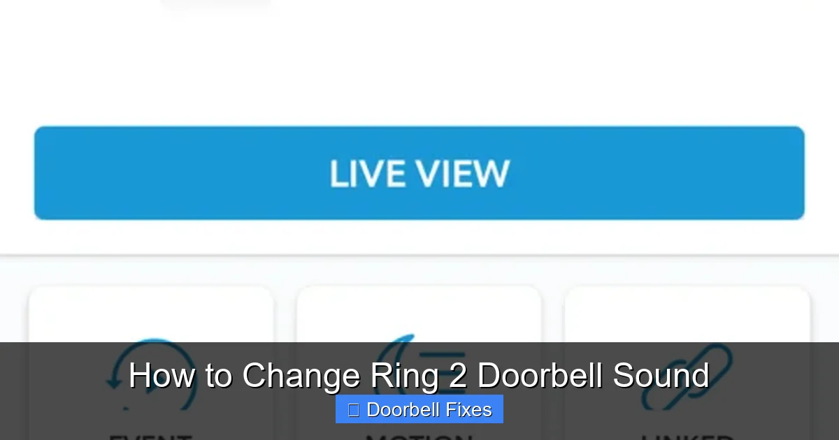 How to Change Ring 2 Doorbell Sound
