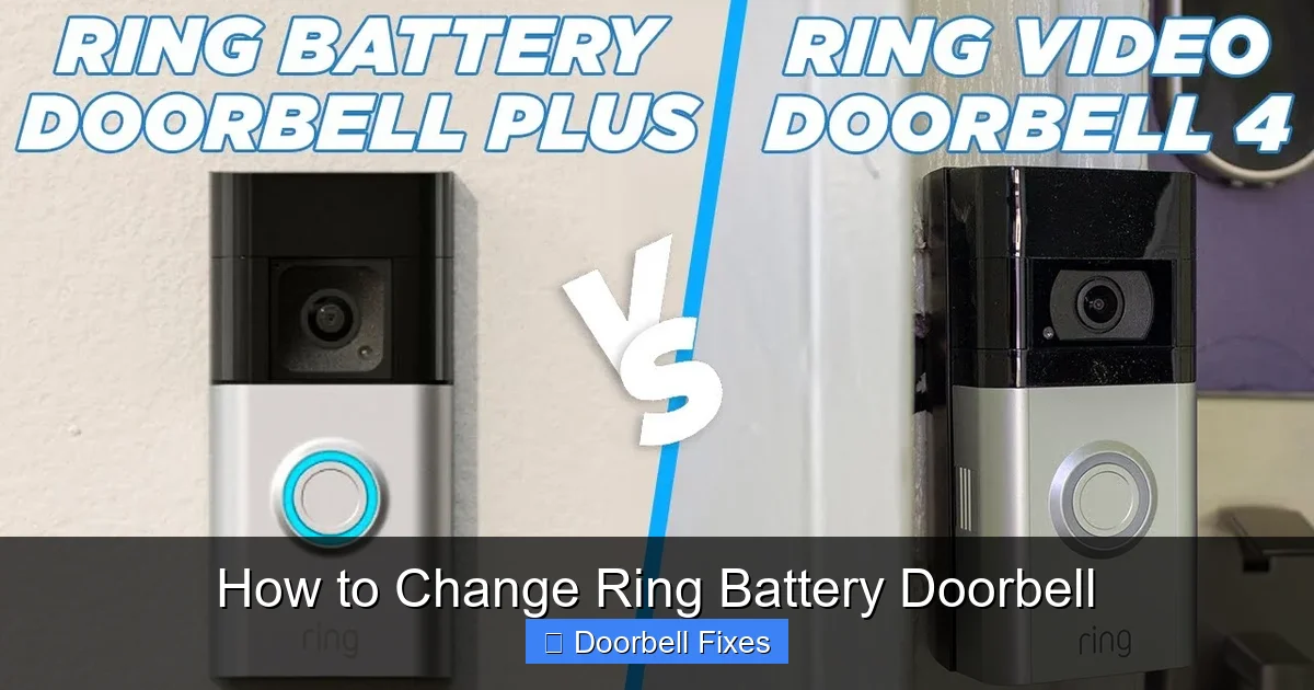How to Change Ring Battery Doorbell