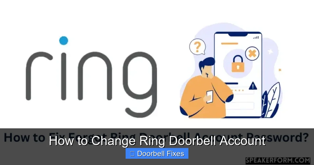 How to Change Ring Doorbell Account