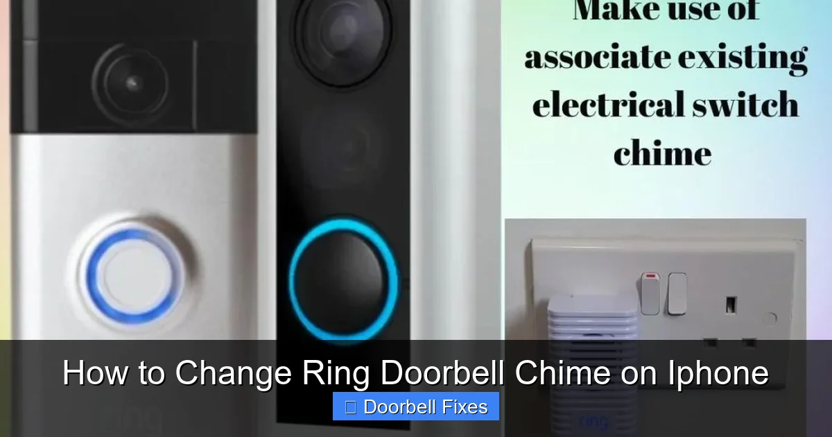 How to Change Ring Doorbell Chime on Iphone