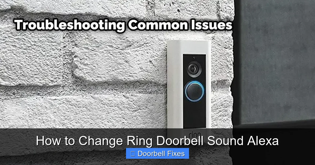 How to Change Ring Doorbell Sound Alexa