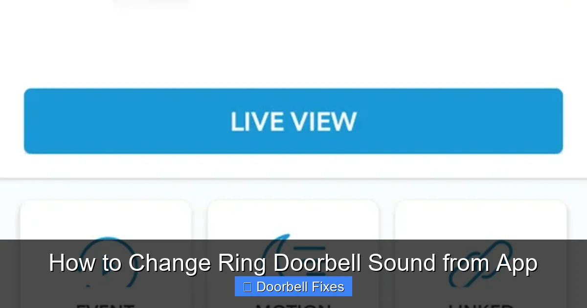 How to Change Ring Doorbell Sound from App