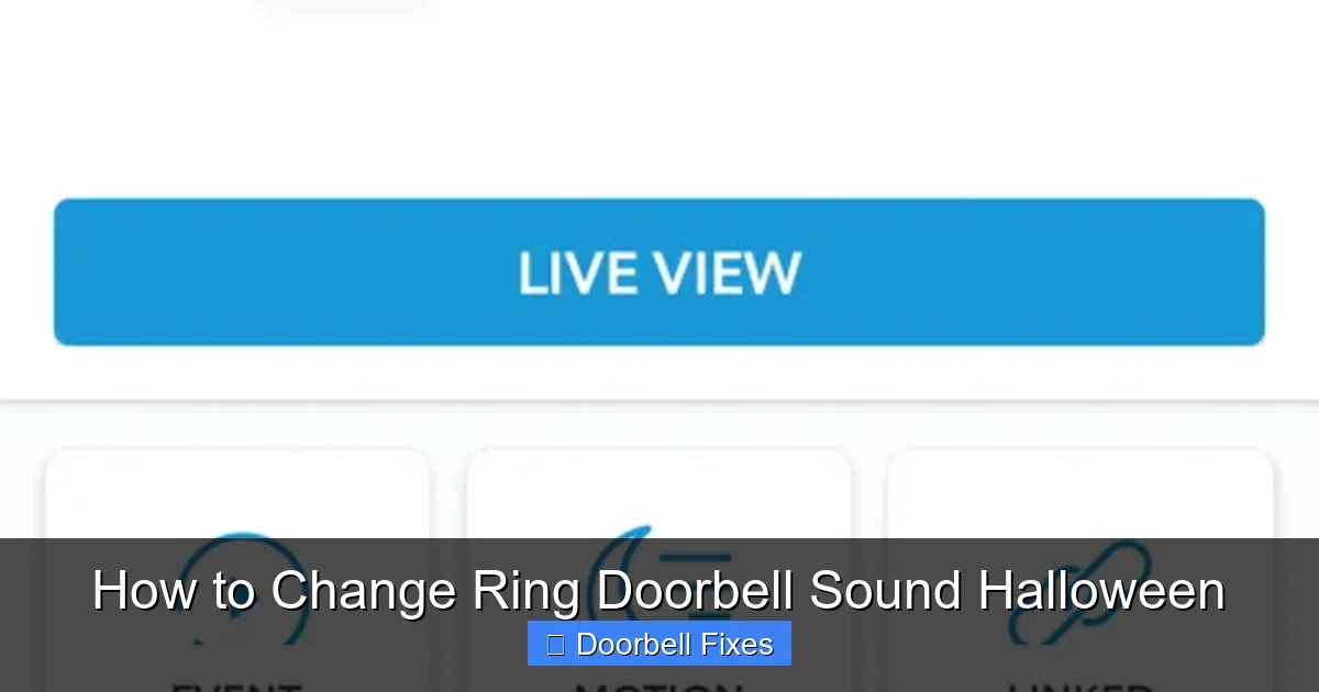 How to Change Ring Doorbell Sound Halloween