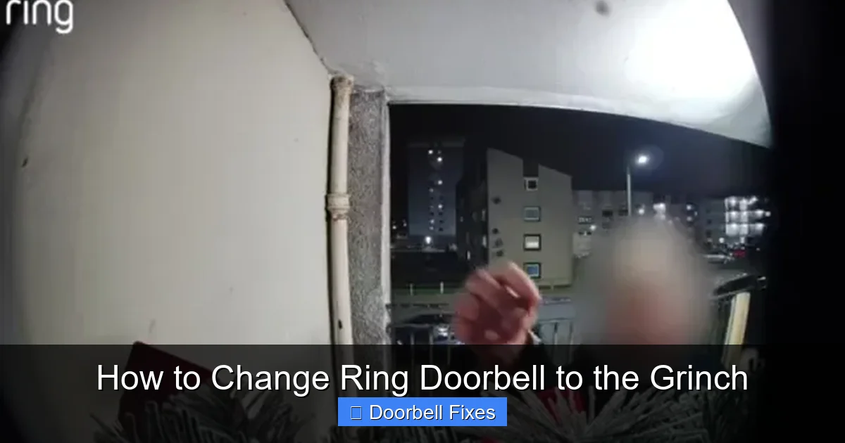 How to Change Ring Doorbell to the Grinch