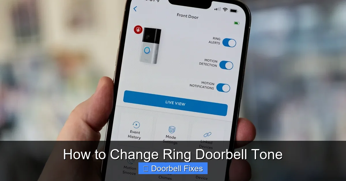 How to Change Ring Doorbell Tone