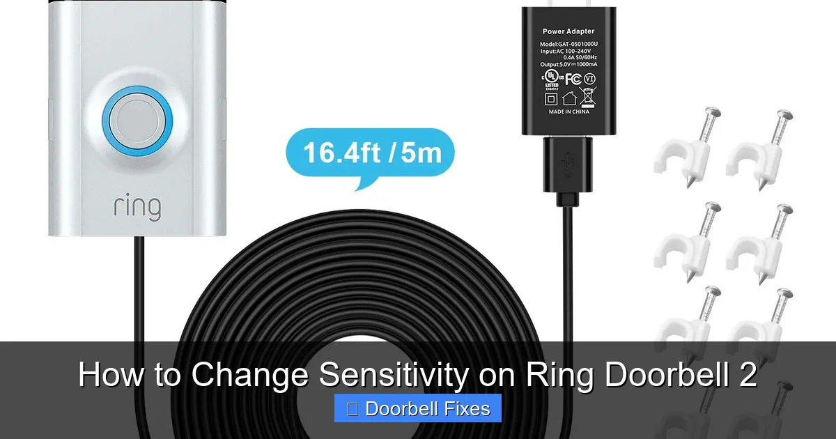 How to Change Sensitivity on Ring Doorbell 2