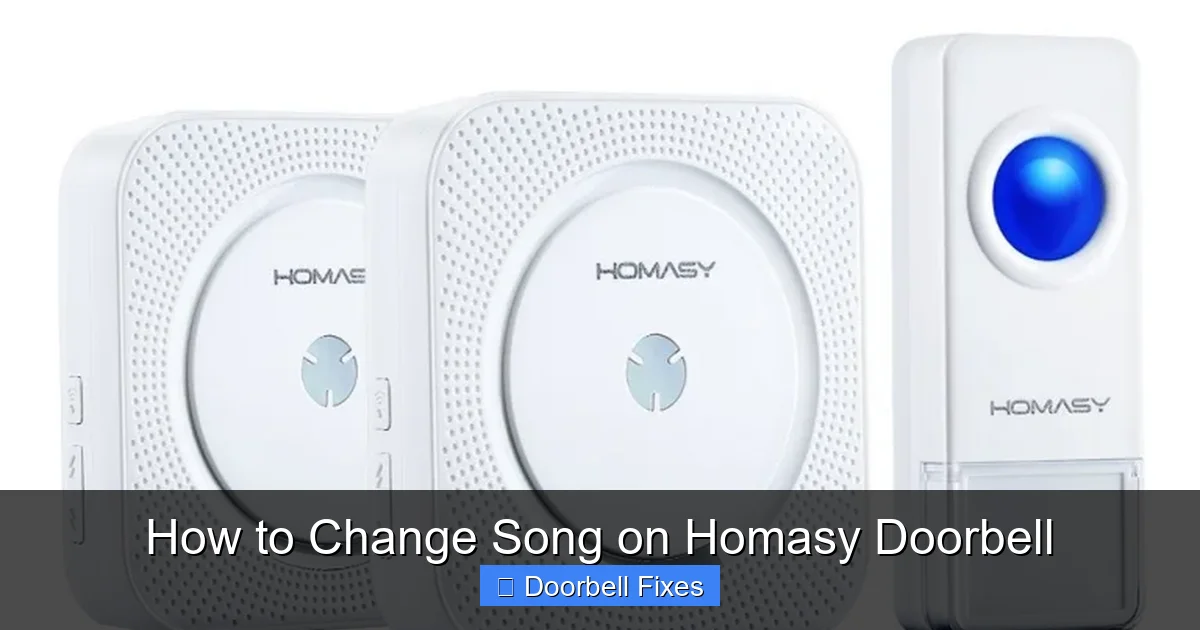 How to Change Song on Homasy Doorbell
