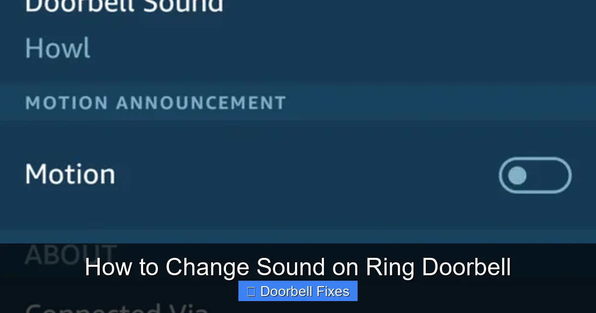 How to Change Sound on Ring Doorbell