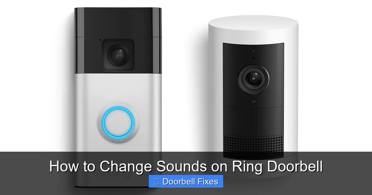 How to Change Sounds on Ring Doorbell