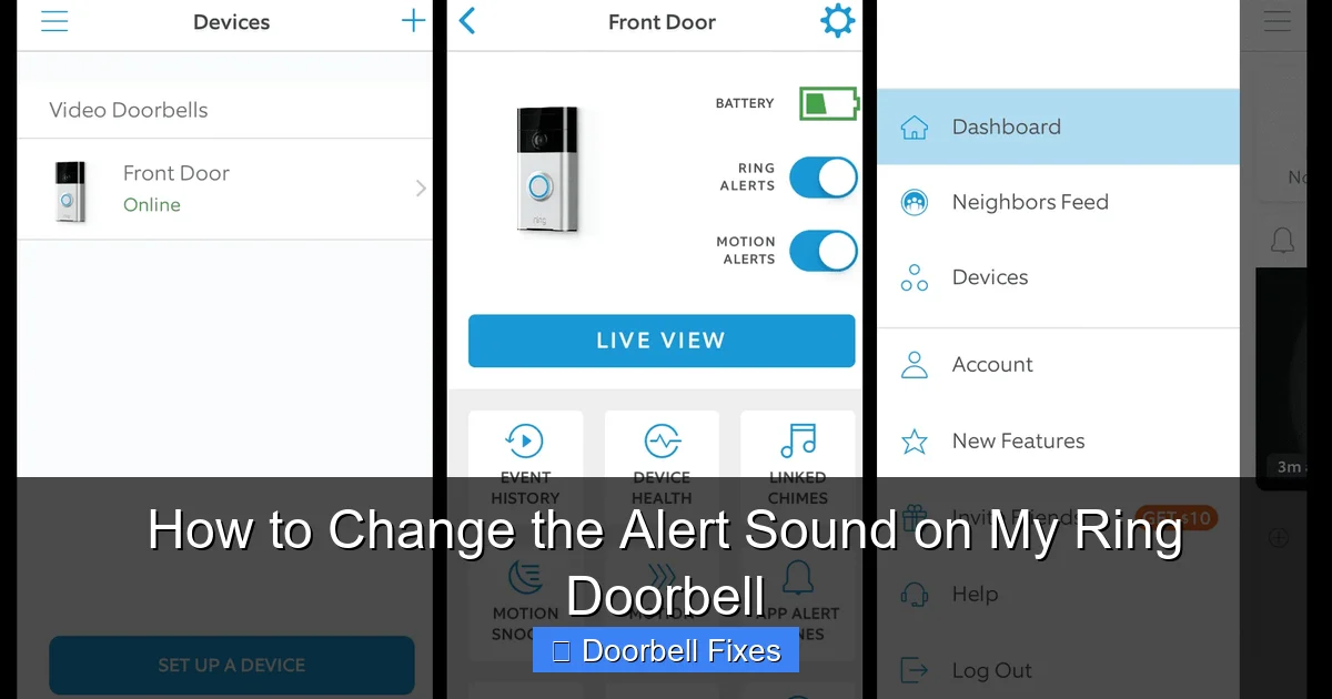 How to Change the Alert Sound on My Ring Doorbell