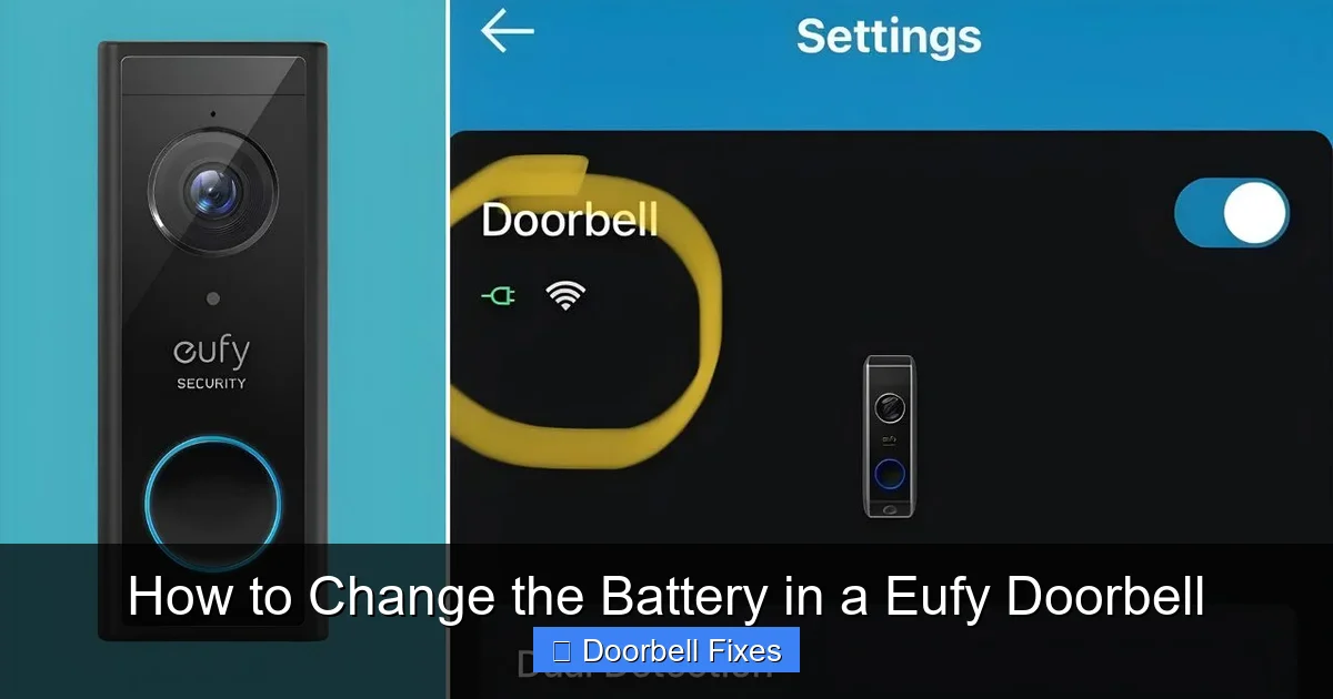 How to Change the Battery in a Eufy Doorbell