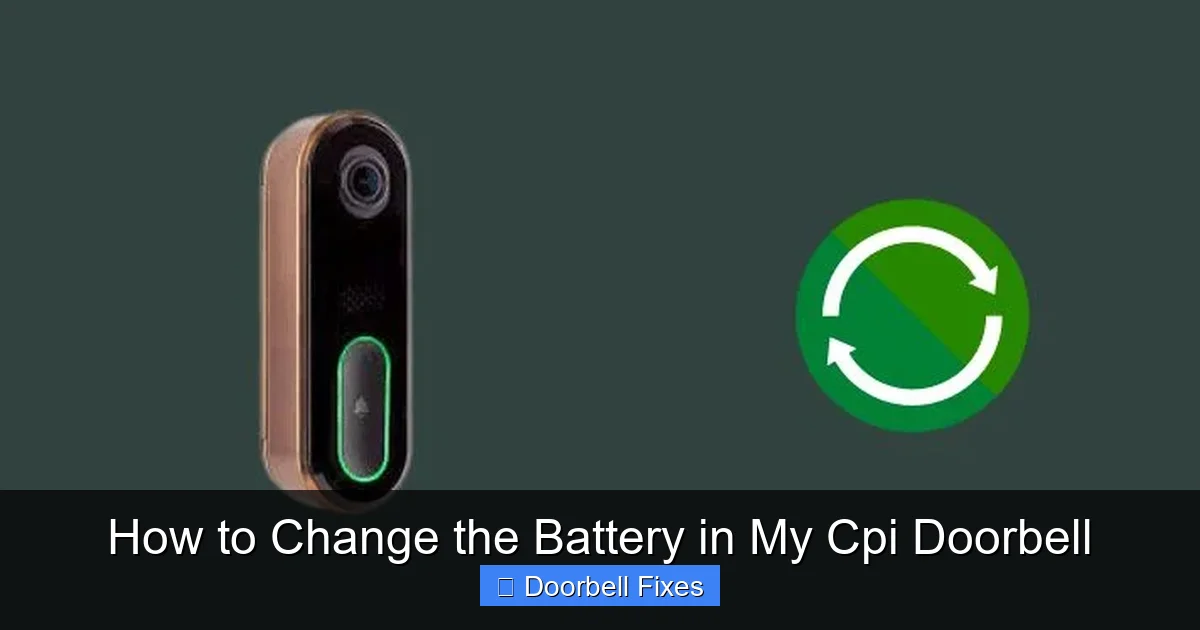 How to Change the Battery in My Cpi Doorbell