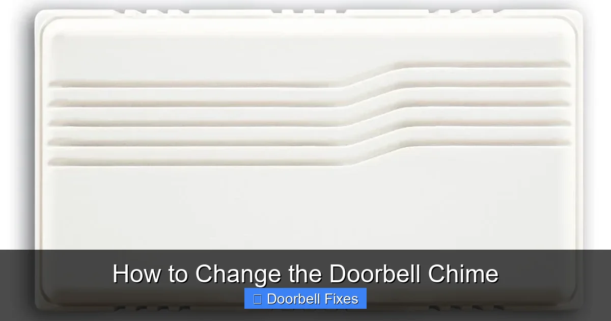 How to Change the Doorbell Chime