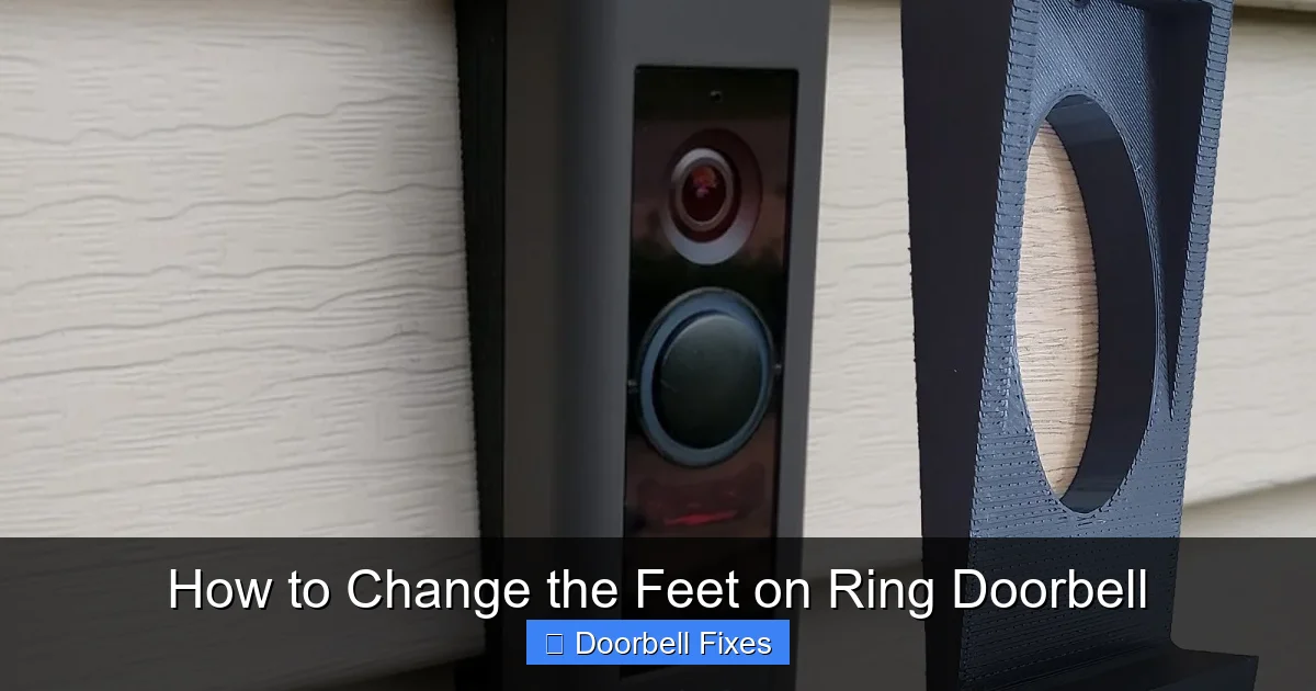 How to Change the Feet on Ring Doorbell