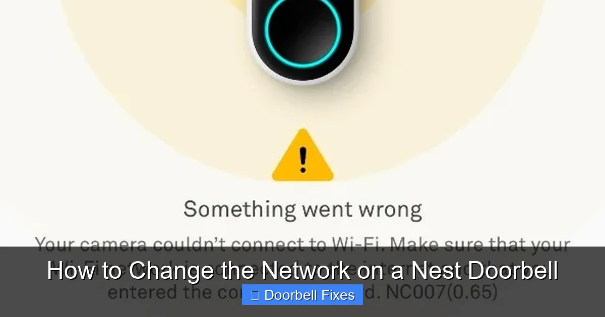 How to Change the Network on a Nest Doorbell