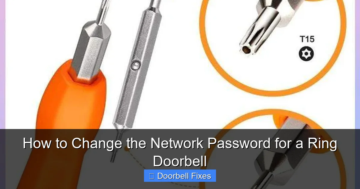 How to Change the Network Password for a Ring Doorbell