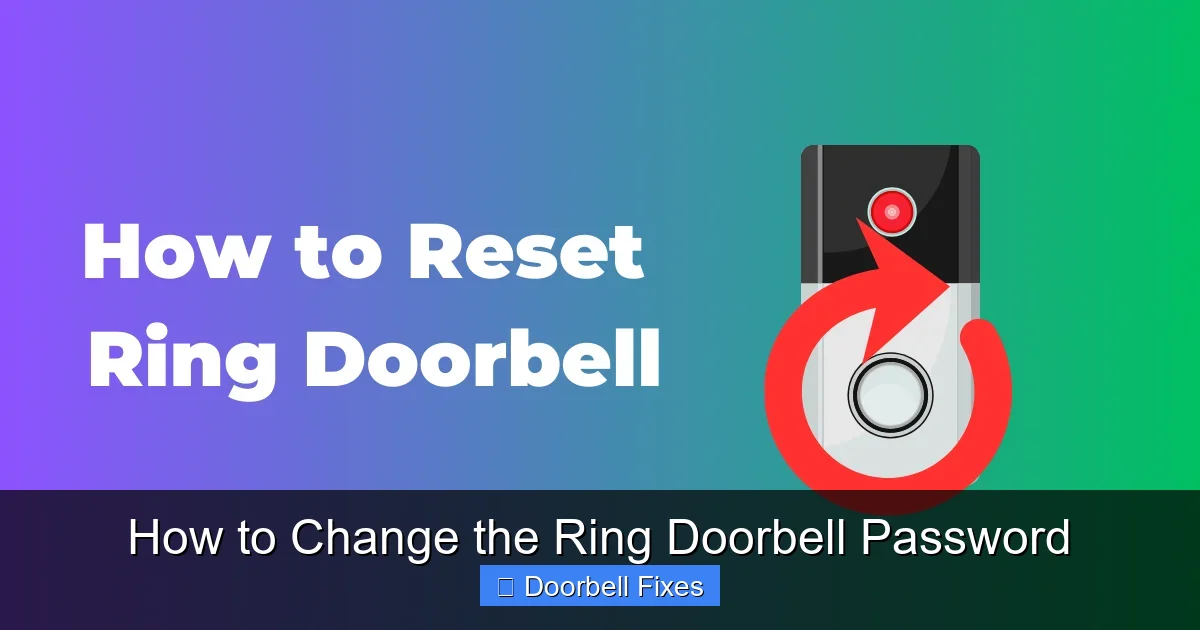 How to Change the Ring Doorbell Password