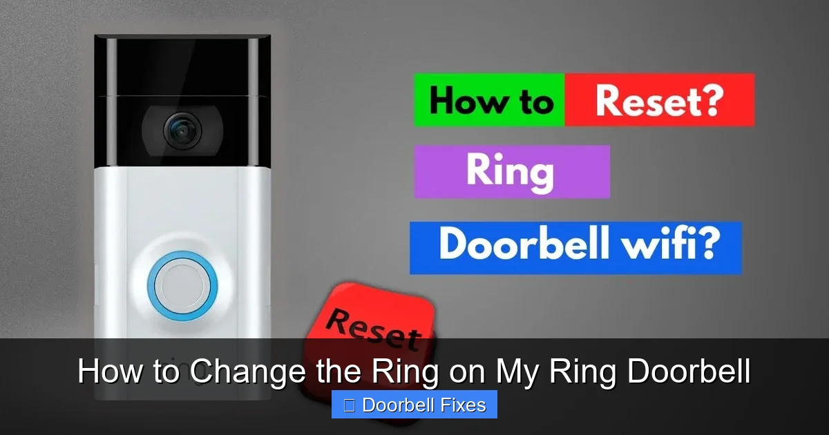 How to Change the Ring on My Ring Doorbell