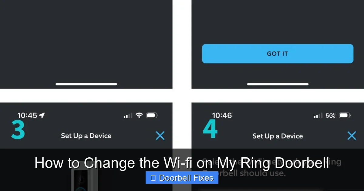 How to Change the Wi-fi on My Ring Doorbell