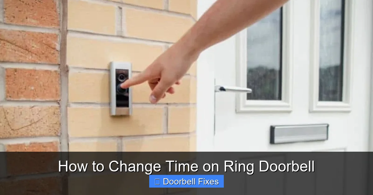 How to Change Time on Ring Doorbell