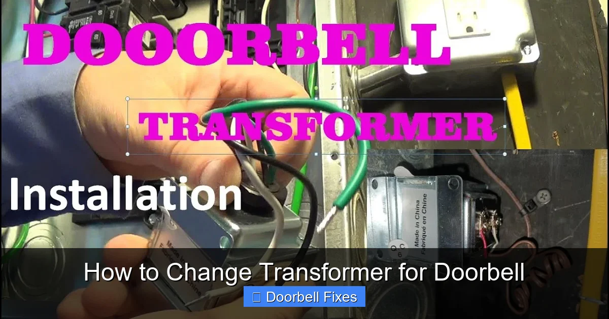 How to Change Transformer for Doorbell