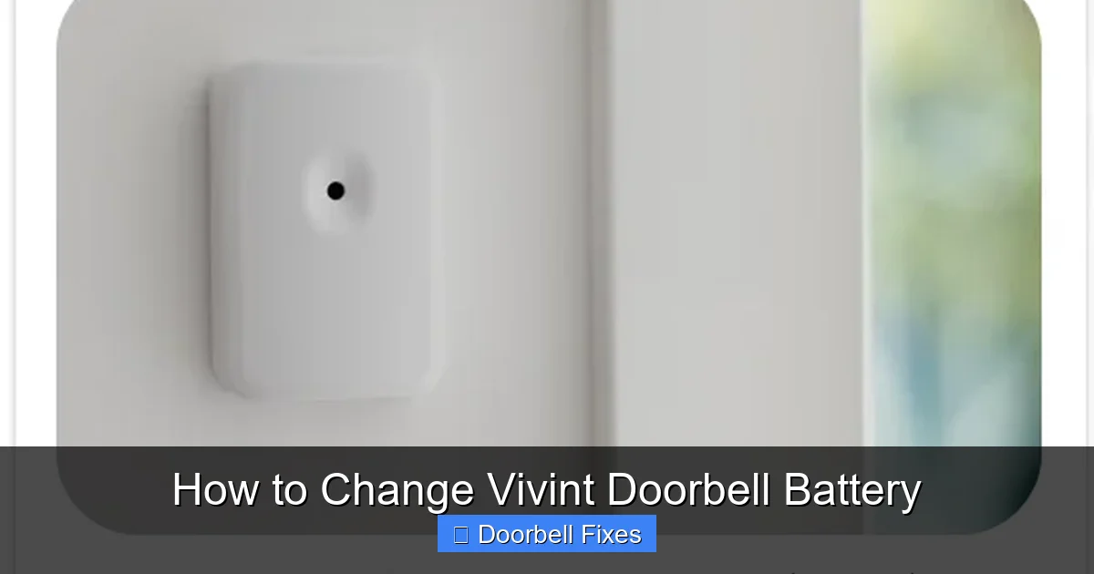 How to Change Vivint Doorbell Battery
