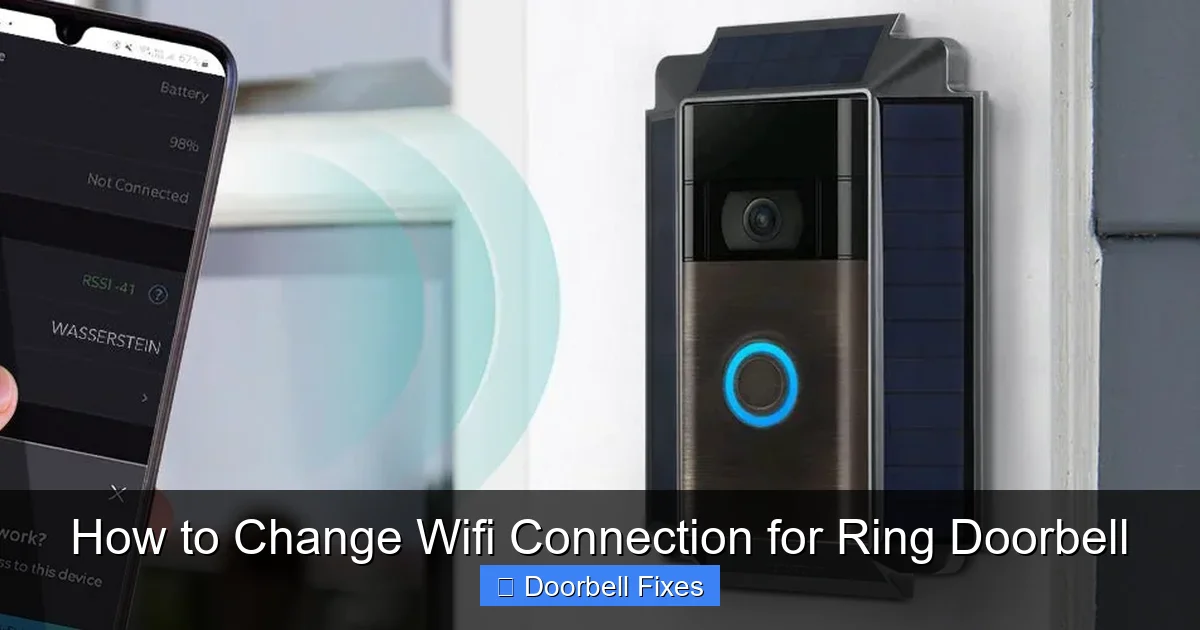 How to Change Wifi Connection for Ring Doorbell