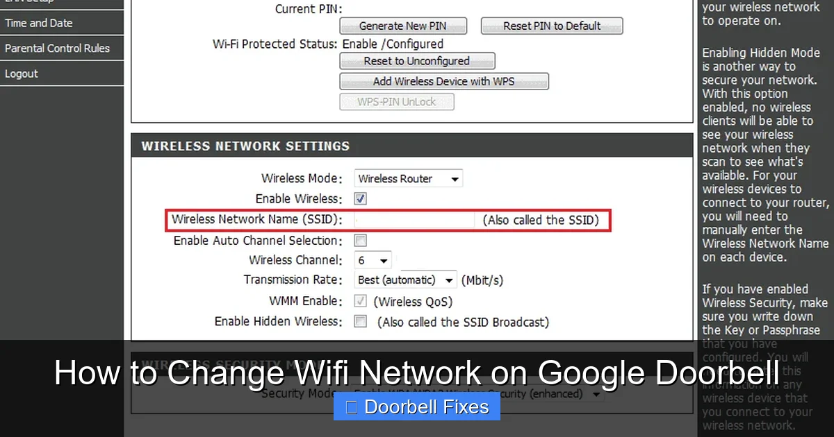 How to Change Wifi Network on Google Doorbell