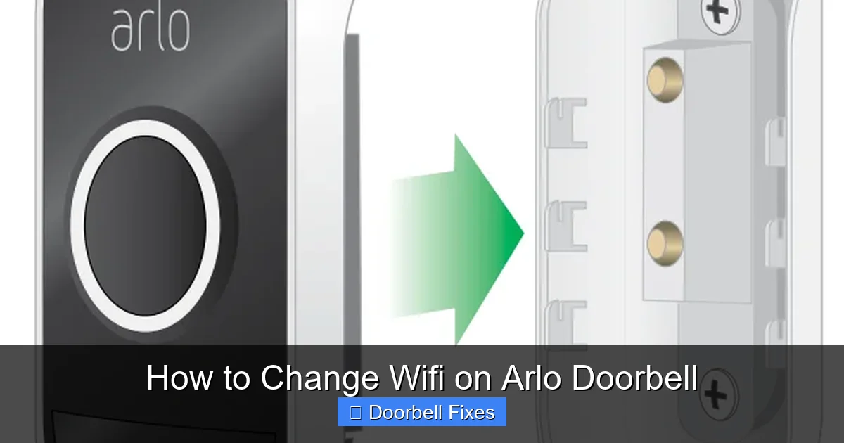 How to Change Wifi on Arlo Doorbell