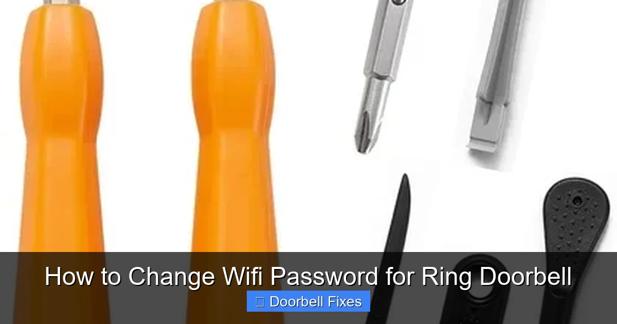 How to Change Wifi Password for Ring Doorbell