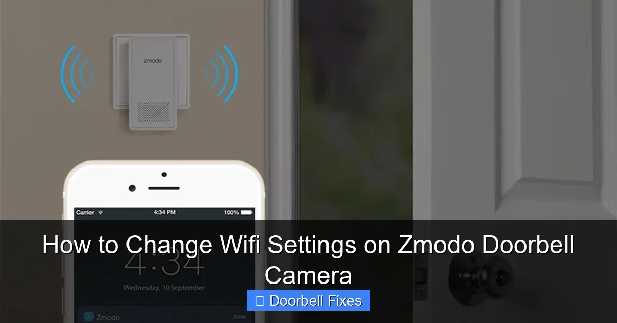 How to Change Wifi Settings on Zmodo Doorbell Camera