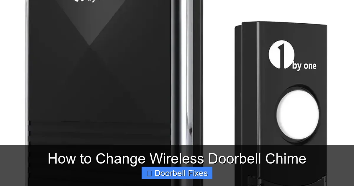 How to Change Wireless Doorbell Chime