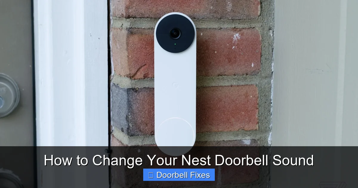 How to Change Your Nest Doorbell Sound