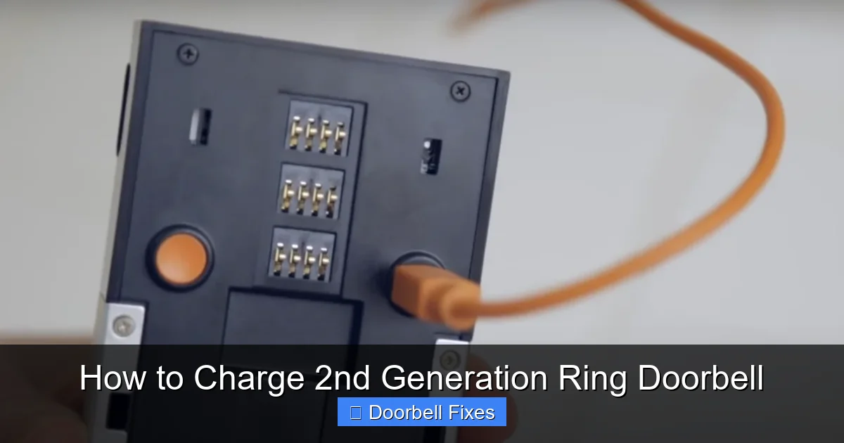 How to Charge 2nd Generation Ring Doorbell