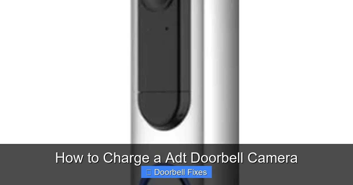 How to Charge a Adt Doorbell Camera