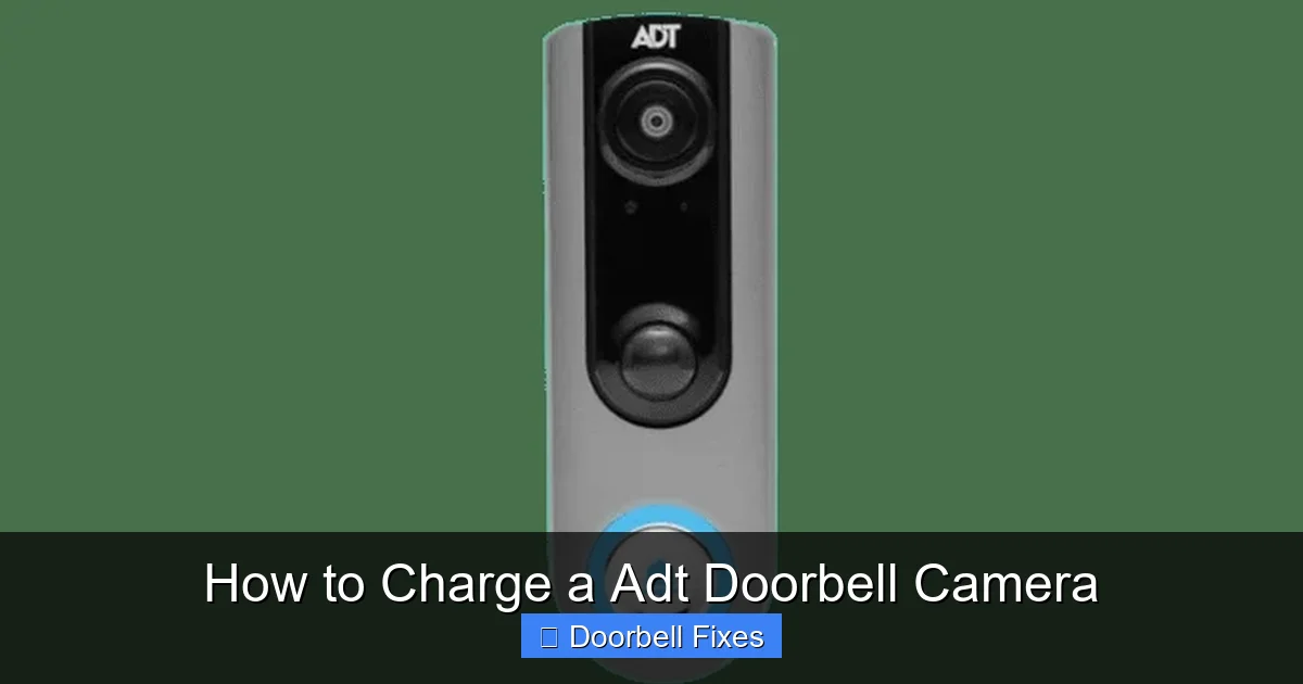 How to Charge a Adt Doorbell Camera