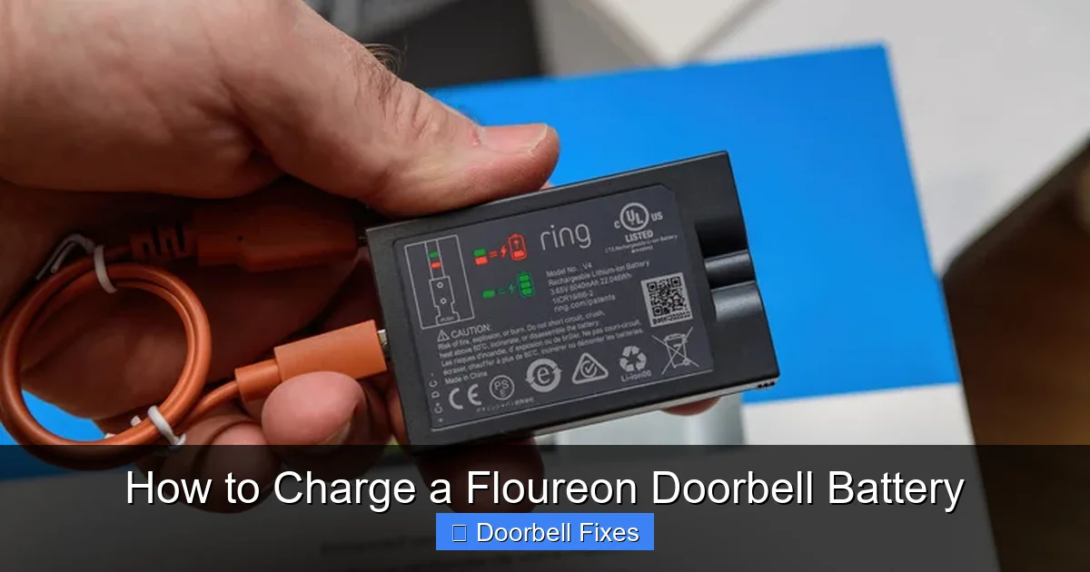 How to Charge a Floureon Doorbell Battery