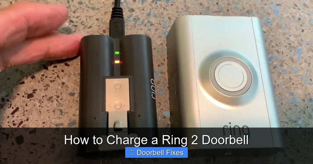 How to Charge a Ring 2 Doorbell
