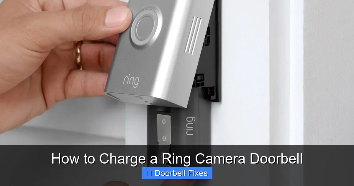 How to Charge a Ring Camera Doorbell