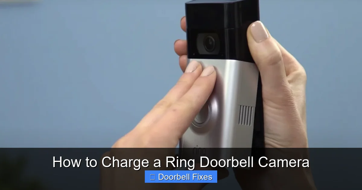 How to Charge a Ring Doorbell Camera