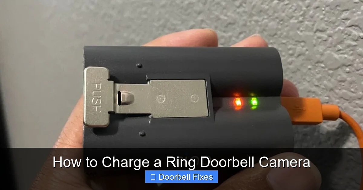How to Charge a Ring Doorbell Camera