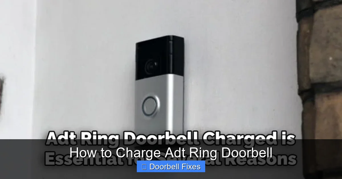 How to Charge Adt Ring Doorbell