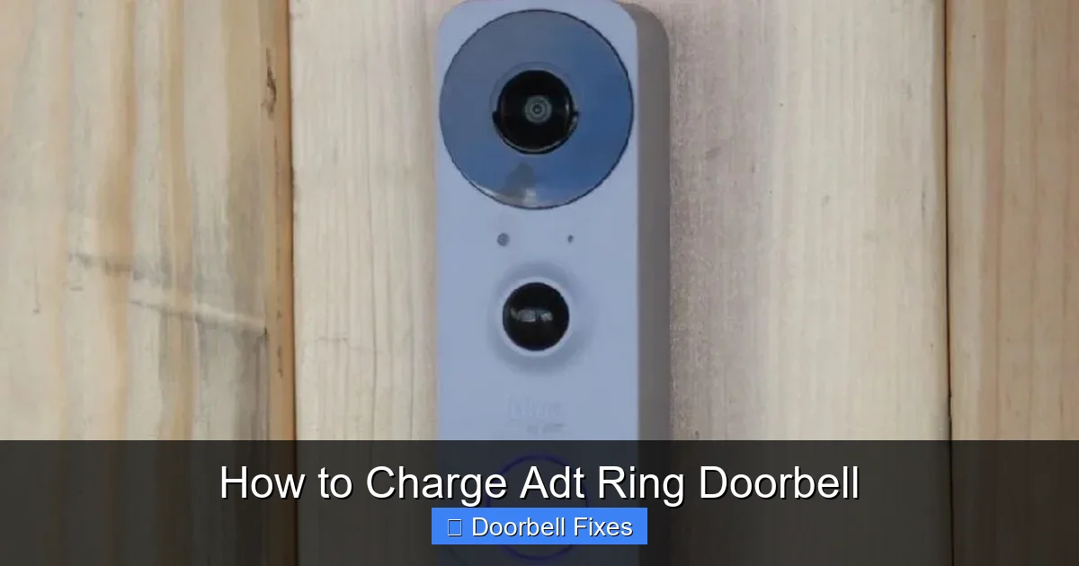How to Charge Adt Ring Doorbell