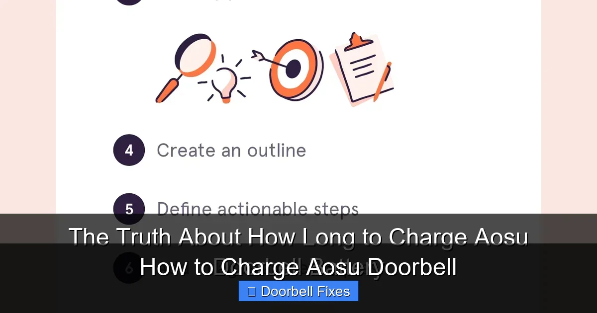 How to Charge Aosu Doorbell