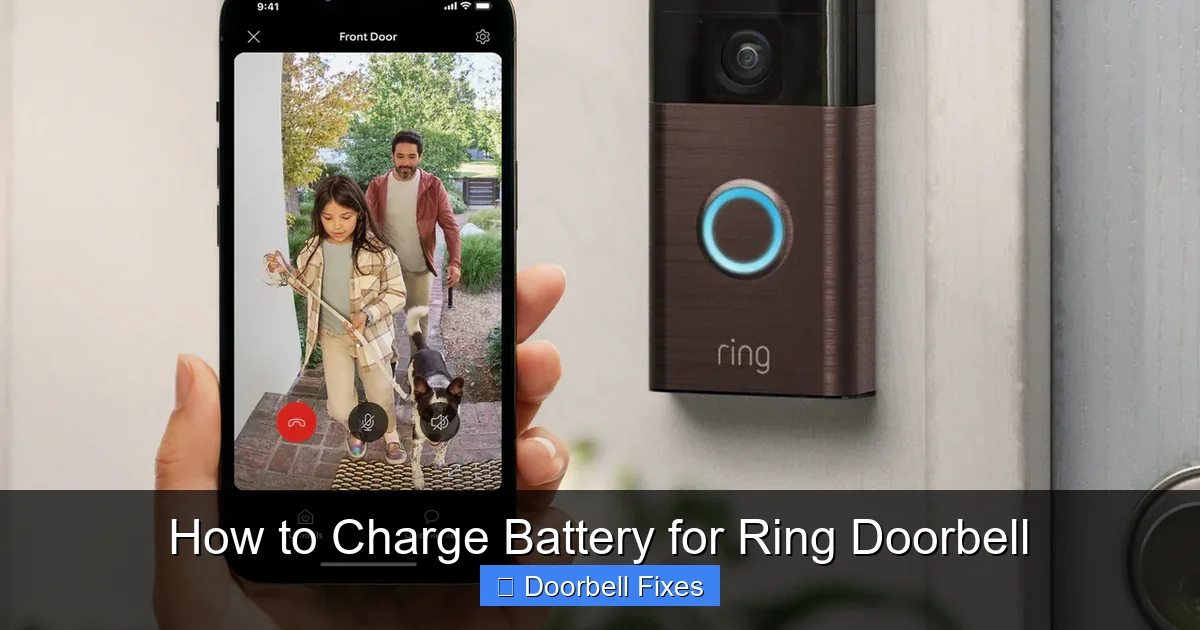 How to Charge Battery for Ring Doorbell