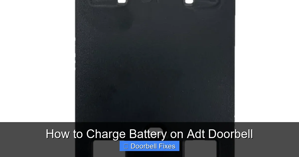 How to Charge Battery on Adt Doorbell