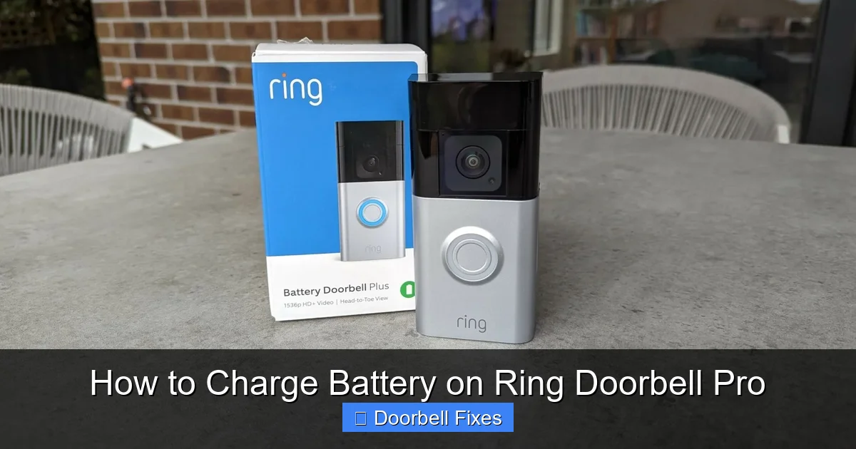How to Charge Battery on Ring Doorbell Pro